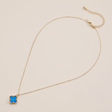 Load image into Gallery viewer, Blue Clover Necklace
