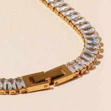 Load image into Gallery viewer, Gold Tennis Necklace