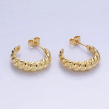 Load image into Gallery viewer, Croissant Hoop Earrings
