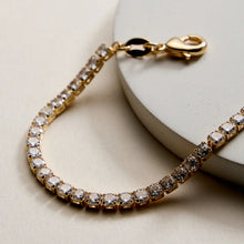 Load image into Gallery viewer, Gold Tennis Bracelet