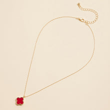 Load image into Gallery viewer, Red Clover Necklace