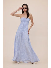 Load image into Gallery viewer, Smocked Ruffle Tube Maxi Dress