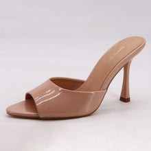 Load image into Gallery viewer, Nude Pantent Open Toe Heel