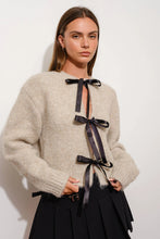 Load image into Gallery viewer, *Pre Order* Satin Bow Cardigan