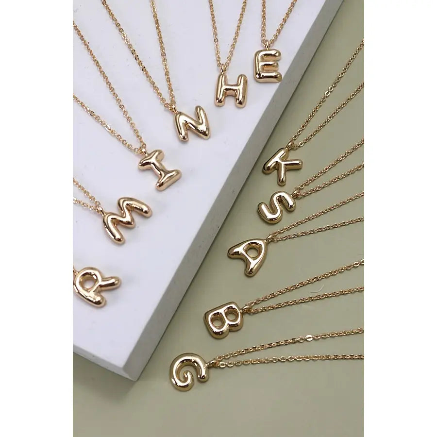 Gold-G Bubble Necklace – Heidi Boutique