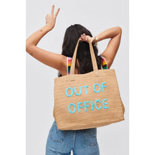 Load image into Gallery viewer, Out Of Office Straw Tote