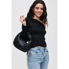 Load image into Gallery viewer, Black Woven Purse