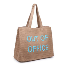 Load image into Gallery viewer, Out Of Office Straw Tote