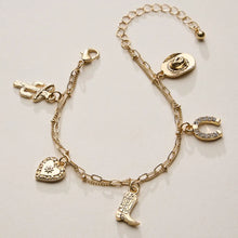 Load image into Gallery viewer, Western Charm Bracelet