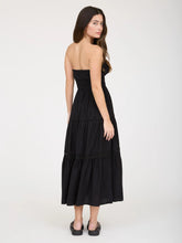 Load image into Gallery viewer, Front Tie Keyhole Detail Strapless Midi Dress