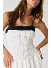 Load image into Gallery viewer, White Smocked Mini Dress