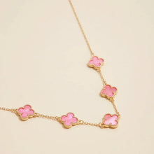 Load image into Gallery viewer, Pink Clover Necklace