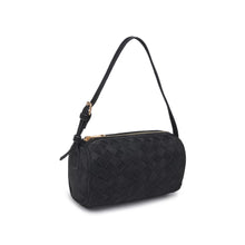 Load image into Gallery viewer, Black Suede Woven Mini Bag