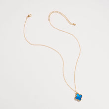 Load image into Gallery viewer, Blue Clover Necklace