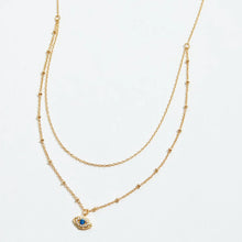 Load image into Gallery viewer, Layered Evil Eye Necklace