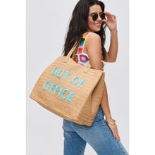 Load image into Gallery viewer, Out Of Office Straw Tote