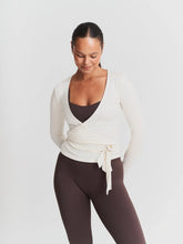 Load image into Gallery viewer, White Ballet Wrap Top