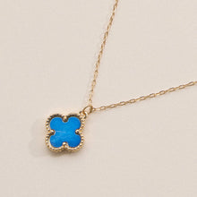 Load image into Gallery viewer, Blue Clover Necklace