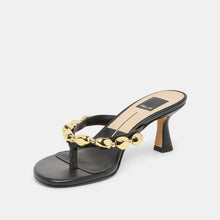 Load image into Gallery viewer, Daksie Heels Black Leather