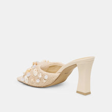 Load image into Gallery viewer, Tylah Heels Oatmeal Beaded Raffia