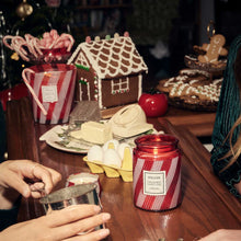 Load image into Gallery viewer, Crushed Candy Cane Large Jar Candle