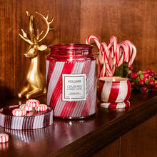 Load image into Gallery viewer, Crushed Candy Cane Large Jar Candle