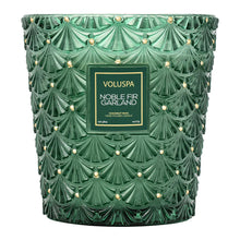 Load image into Gallery viewer, Noble Fir Garland 3-Wick Hearth Candle