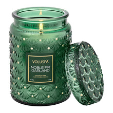 Load image into Gallery viewer, Noble Fir Garland Large Jar Candle