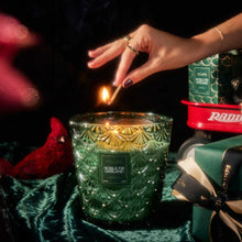 Load image into Gallery viewer, Noble Fir Garland 3-Wick Hearth Candle