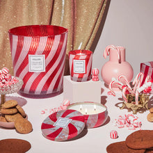 Load image into Gallery viewer, Crushed Candy Cane 5-Wick Hearth Candle
