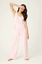 Load image into Gallery viewer, Pointelle Essentials Ballet Pink Open Leg Pants