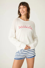 Load image into Gallery viewer, Seaside Waffle & Embroidered Sweater