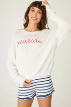 Load image into Gallery viewer, Seaside Waffle & Embroidered Sweater