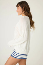 Load image into Gallery viewer, Seaside Waffle & Embroidered Sweater