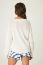 Load image into Gallery viewer, Seaside Waffle & Embroidered Sweater