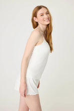 Load image into Gallery viewer, Pointelle Essentials Solid Ivory Camisole