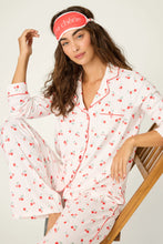 Load image into Gallery viewer, Valentine's Day Cherry Print 3-Piece PJ Set