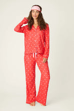 Load image into Gallery viewer, Valentine's Day Tiny Hearts Print 3-Piece PJ Set