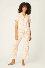 Load image into Gallery viewer, For the Mamas Butter Blooms Cropped 3-Piece PJ Set
