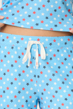Load image into Gallery viewer, Star Spangled Summer Bay Blue Star Print Pajama Pants