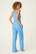 Load image into Gallery viewer, Star Spangled Summer Bay Blue Star Print Pajama Pants