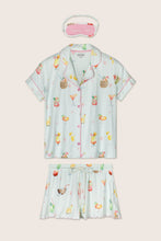 Load image into Gallery viewer, It's Five O'clock Somewhere Cocktail Print 3-Piece PJ Set