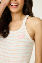Load image into Gallery viewer, J'Adore Amour Sweetheart Stripes Tank Top