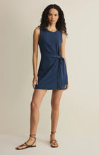 Load image into Gallery viewer, Mattie Jersey Denim Mini Dress