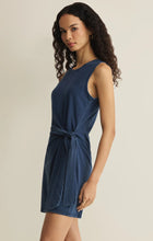 Load image into Gallery viewer, Mattie Jersey Denim Mini Dress
