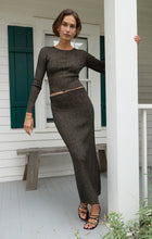 Load image into Gallery viewer, Goldie Metallic Maxi Skirt