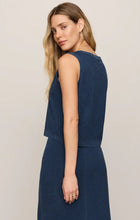 Load image into Gallery viewer, Sloane V-Neck Jersey Denim Tank