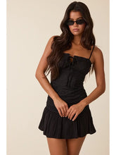 Load image into Gallery viewer, Black Floral Mini Dress