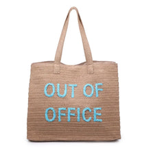 Load image into Gallery viewer, Out Of Office Straw Tote