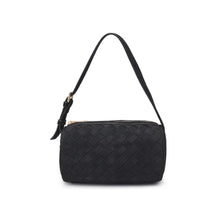 Load image into Gallery viewer, Black Suede Woven Mini Bag
